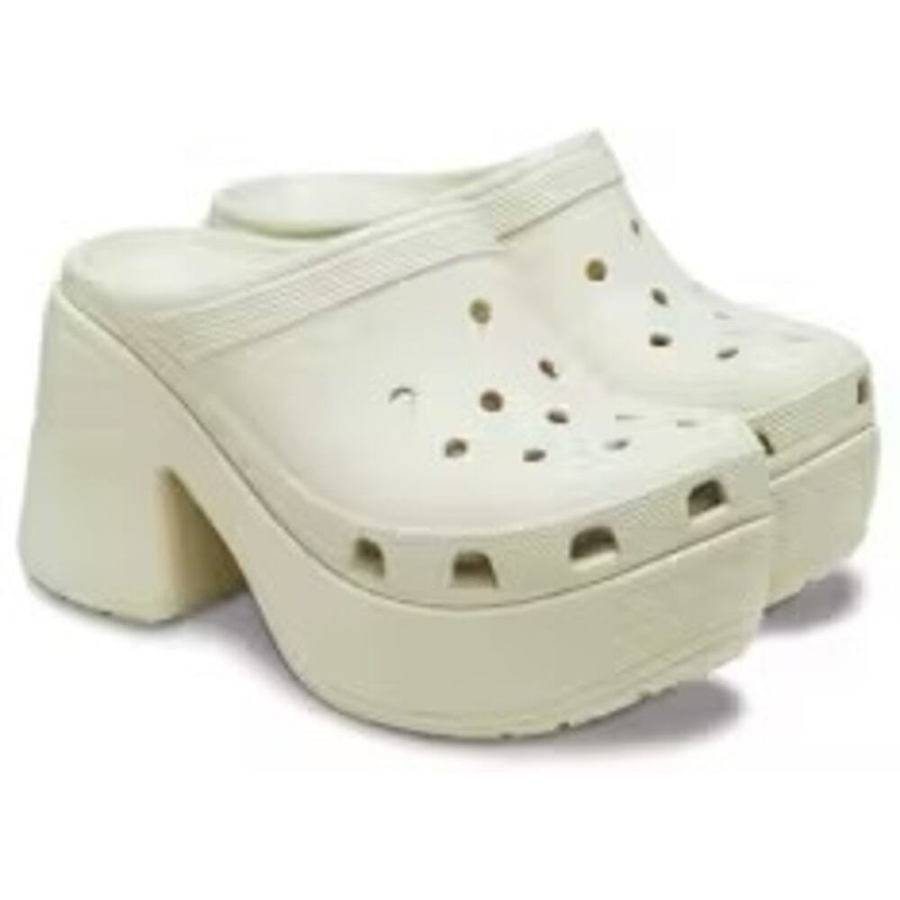 Crocs Siren Clog Bone Cream W12/M10 NWT Unisex Platform Chunky Y2K Revival